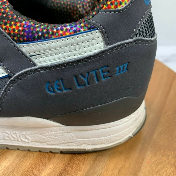 ASICS Gel Lyte III Casual Athletic Low Sneakers Gray Multi Women's 12 Men's 10.5 - Picture 2 of 11